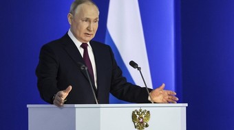 Tổng thống Nga Vladimir Putin đọc Thông điệp Liên bang. Ảnh: Sputnik