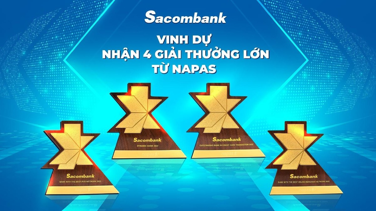 Sacombank nhận 4 giải thưởng lớn từ NAPAS