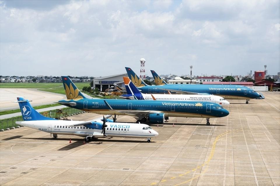 Vietnam Airlines hiện khai thác các chuyến bay liên danh cùng với Pacific Airlines. Ảnh: T.L