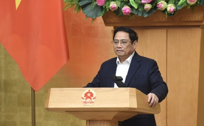 Thủ tướng Phạm Minh Chính chủ trì phiên họp Chính phủ thường kỳ tháng 1/2023 - Ảnh: VGP 