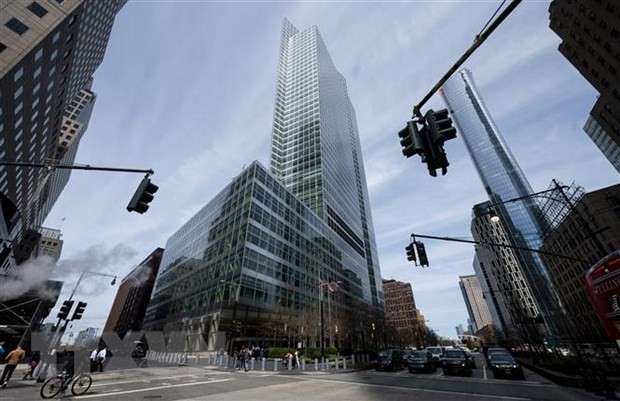 Trụ sở ngân hàng Goldman Sachs ở New York, Mỹ. Ảnh: AFP/TTXVN