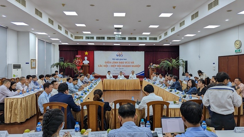 Hội nghị giao ban giữa Lãnh đạo Liên đoàn Thương mại và Công nghiệp Việt Nam (VCCI) và các Hội – Hiệp hội Doanh nghiệp lần thứ I, tại TP.HCM,