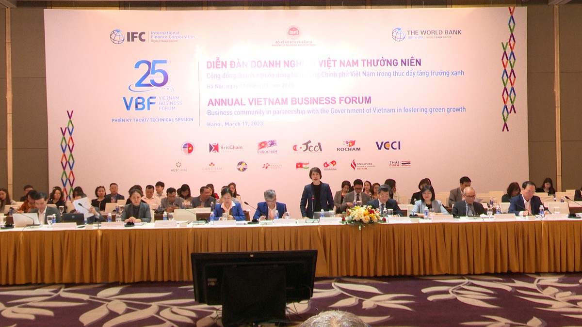 Toàn cảnh Phiên họp kỹ thuật của Diễn đàn Doanh nghiệp Việt Nam (VBF) năm 2023